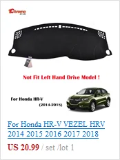 Для Honda HR-V HRV Vezel хромированный передний задний противотуманный светильник, дверная ручка, крышка чаши, декоративная отделка, аксессуары для стайлинга автомобилей