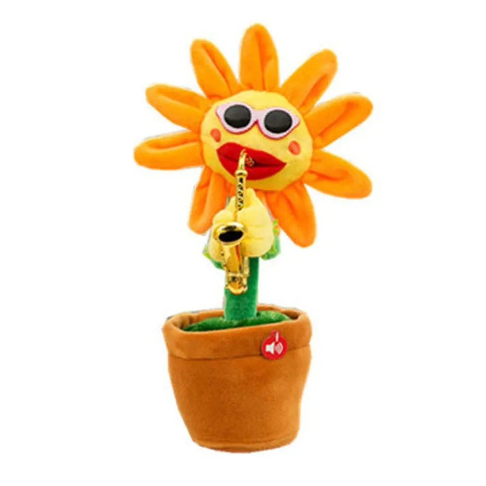 Пение Танцы саксофон игрушка-Подсолнечник Bluetooth зарядное устройство usb игрушка |