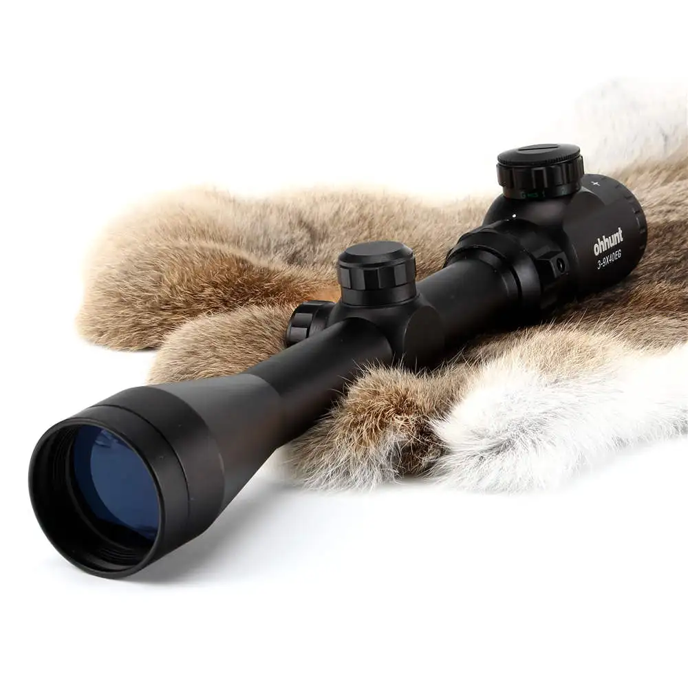 Ohhunt 3-9X40 дальномер Сетка Красный Зеленый с подсветкой прицел охотничий арбалет прицел для. 177. 22 калибра пневматические пистолеты