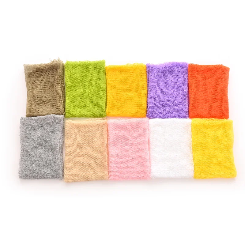 2017 New Newborn Photography Wraps Candy Color Kniting Hats baby photography props Handmade Headband for Girls Boys | Детская одежда и