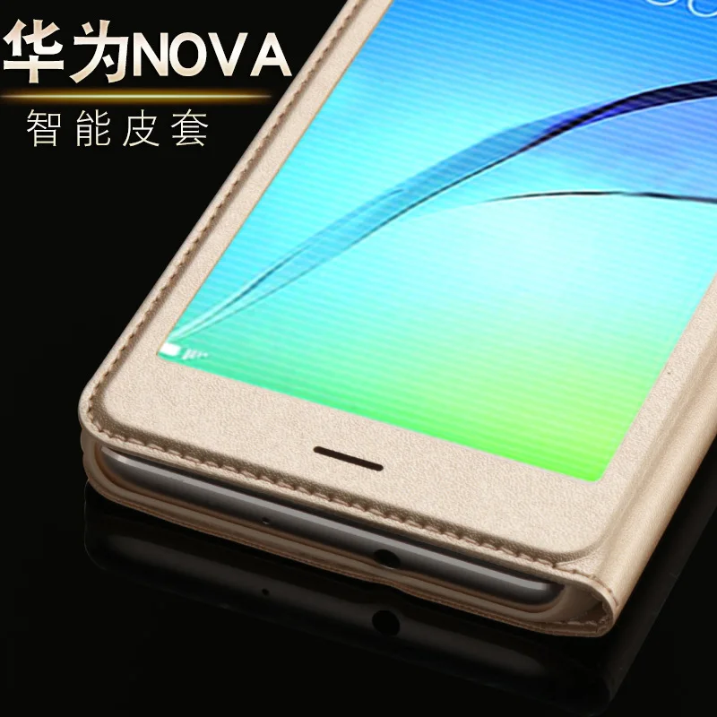 Чехол для Huawei nova Роскошный чехол из искусственной кожи флип Защитные чехлы