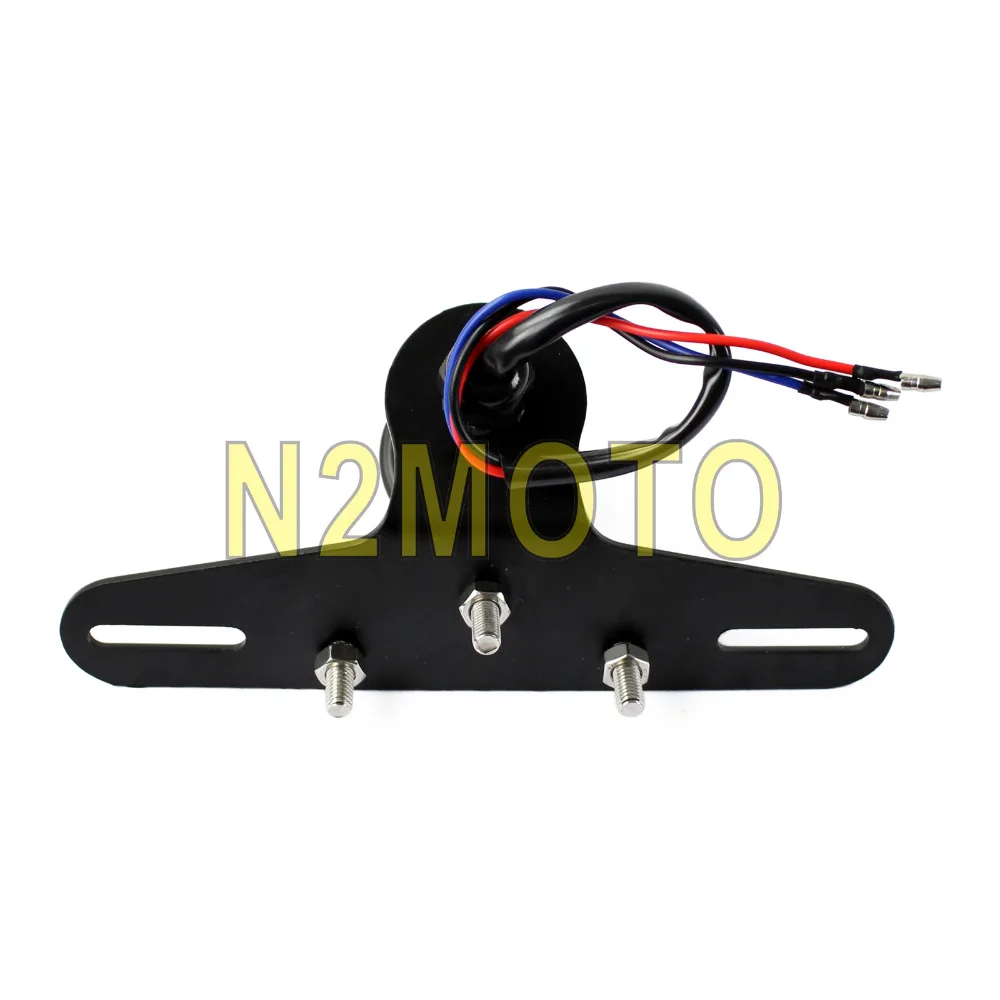 Мотоцикл 12В светодиодный задний фонарь стоп сигнал номерной знак лампа