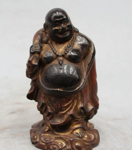 Оптовая продажа фабрики 6 &quotКитайский буддизм деревянный стенд счастливый смех