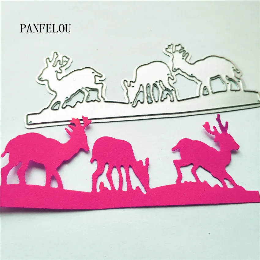 PANFELOU The deer family металлическая бумага для рукоделия высекальные штампы