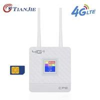 tianjie cpe903 3g 4g lte wifi router wanlan port dual external antennas unlocked wireless cpe router with sim card slot