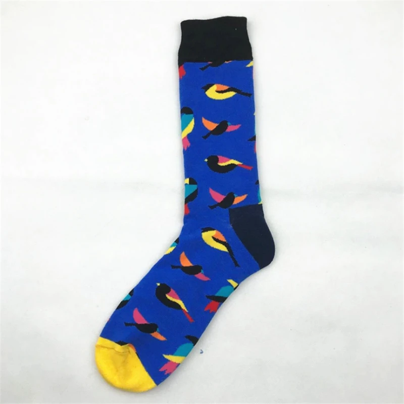 Moda Socmark Новые хип-хоп хлопковые мужские носки Harajuku Happy Funny Ax Leaf Comb нарядные носки для мужчин Свадебные Рождественские подарки