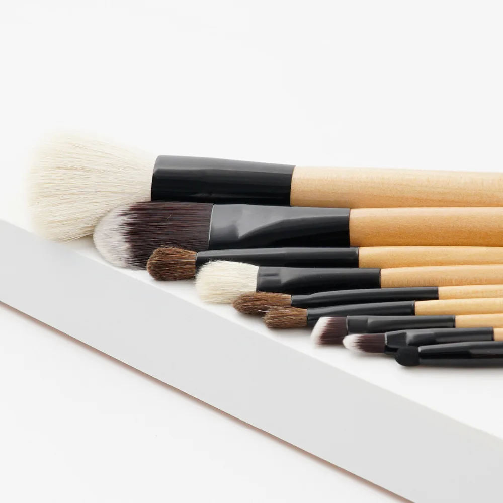 Pro 9 шт. Красота деревянной ручкой Макияж Расчёски для волос комплект Мощность губ