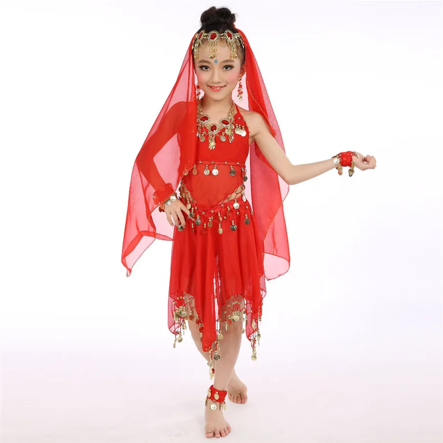 2018 новые детские костюмы для танца живота ручной работы девочек танцевальные