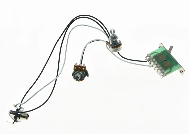 KAISH гитарный Предварительно проводной жгут проводов Alpha 250K 16 мм 3-ходовой