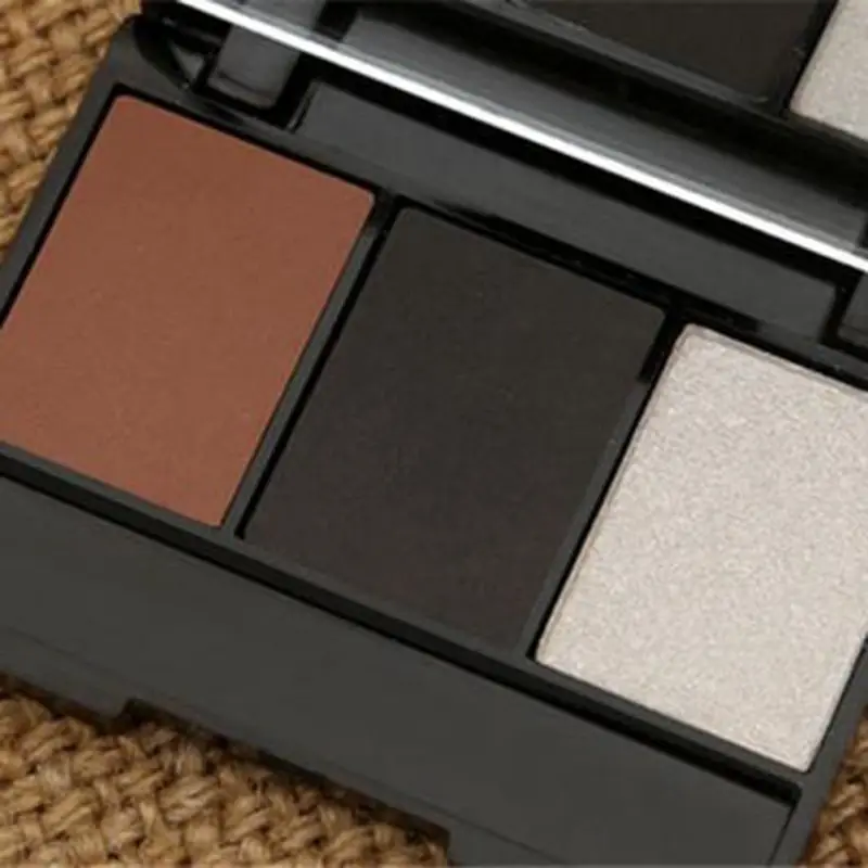 Natural Fashion Pro Kit 3 цвета Порошковые тени для бровей усилитель палитры W Кисть Коричневый Серый усилитель бровей