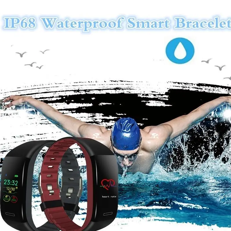 

T30 Smart Band IP68 Fitness Bracelet Waterproof Heart Rate Monitor Sport Sleep Activity Tracker Colorful Screen Smart Wristband