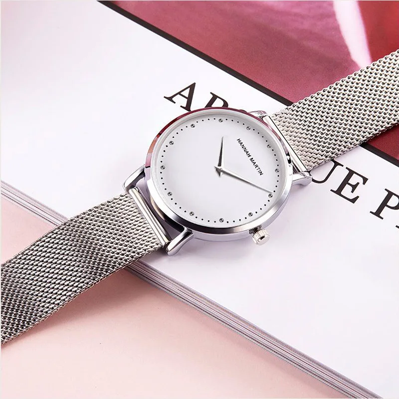 

Luxury Brand Women WristWatches 2019 Popular Simple Diamond Dial Stainless Steel Ladies Watch Female Rose Gold Dress Clock reloj