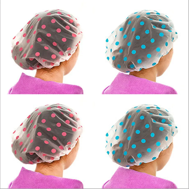 

1PCS waterproof shower cap thickening ladies swimming cap 100PCS / package disposable shower cap bathroom accessories