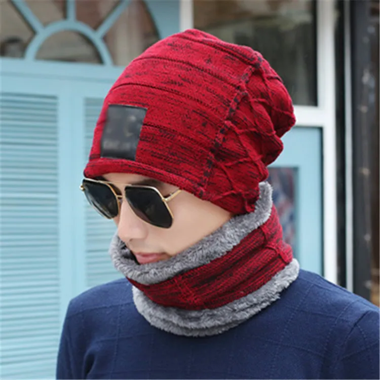 Мужская повседневная шапка зимняя для мужчин вязаная gorros Mujer invierno mans beanie Зимние