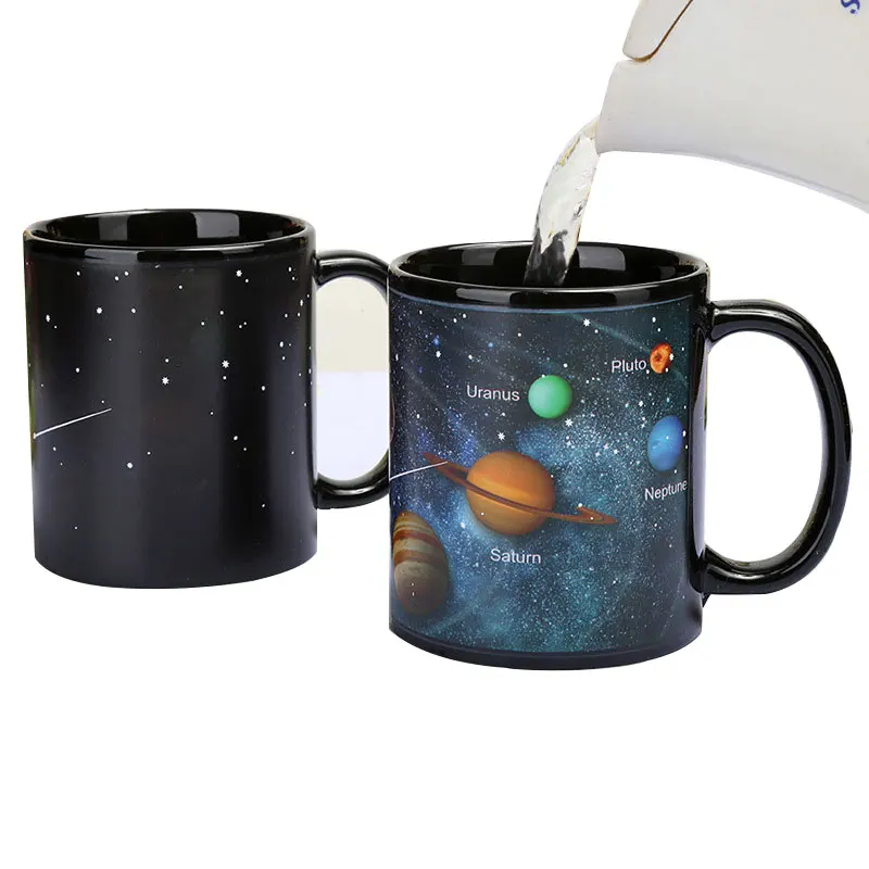Кружка с созвездием меняющая тепло новинка керамические кофейные чашки кухонные