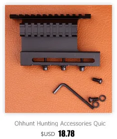 Ohhunt охотничий Быстрый отсоединение AK Railed крепление для прицела подходит 20 мм Вивер Пикатинни Черный для охоты прицел аксессуары