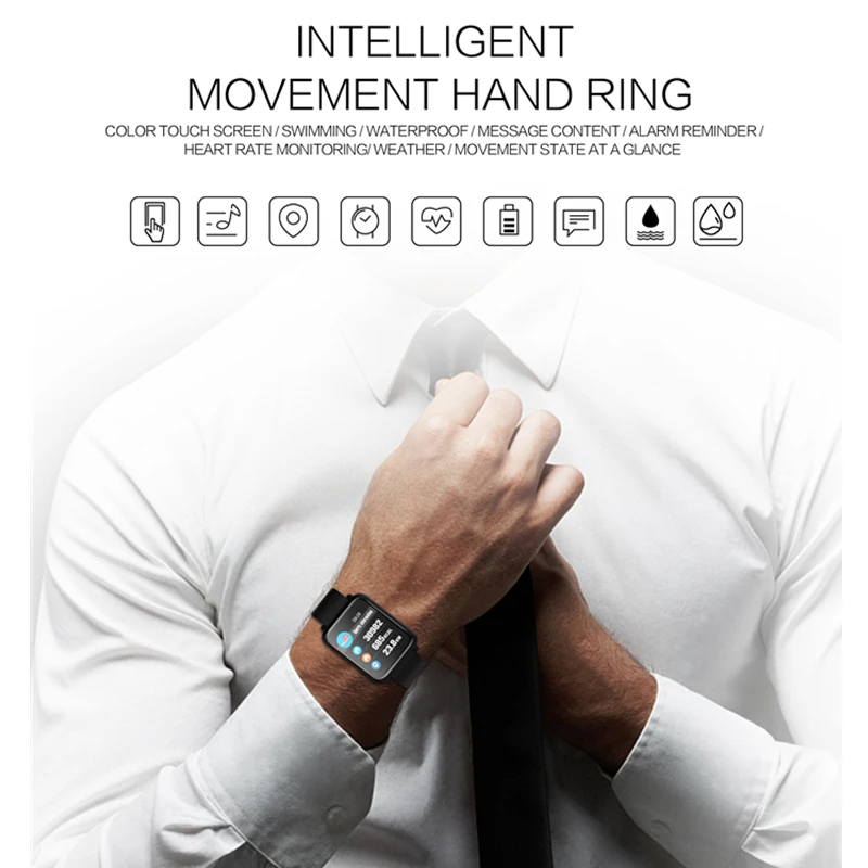 Для мужчин женщин мульти Функция Смарт часы для IOS Android IP67 водонепроницаемое