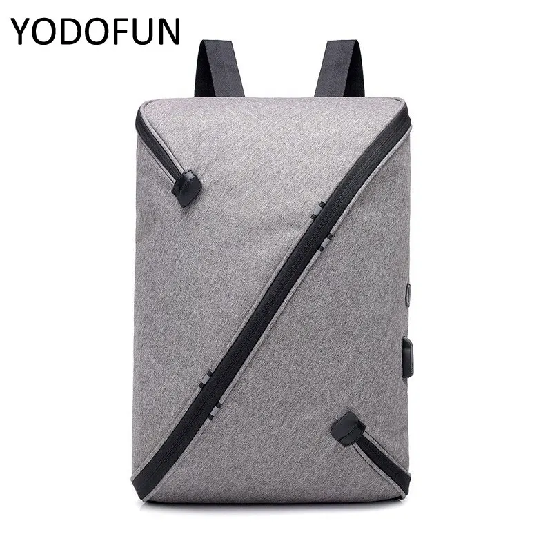 Мужской рюкзак в деловом стиле многофункциональный usb для подзарядки