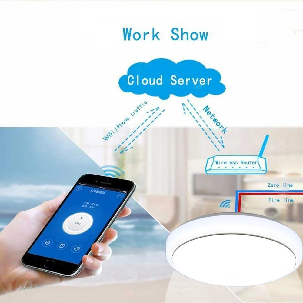 JIAWEN 24 W Wi-Fi, светодиодный потолочный светильник Холодный белый+ натуральный белый+ теплый белый умная Светодиодная лампа AC100-240 V