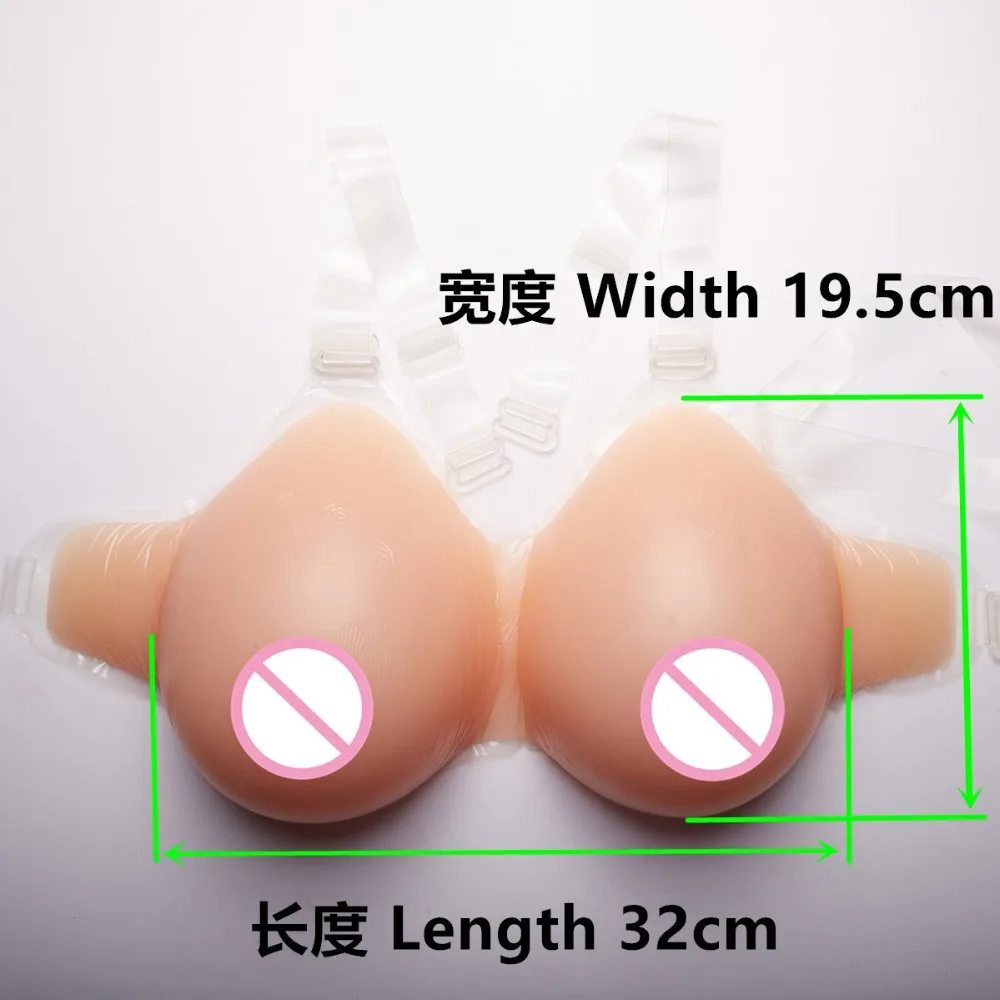 FF Cup 2000G/Pair Teardrop Shape Realistic Artificial False Silicone Breast Form Boob Enhancer Sexy Chest Bust Tits |