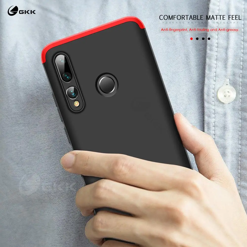 GKK Cases For Huawei Honor 20i Coque 360 Full Protection 3 in 1 Back Cover P smart Plus Y6 Pro 2019 Enjoy 9S 9E Case |