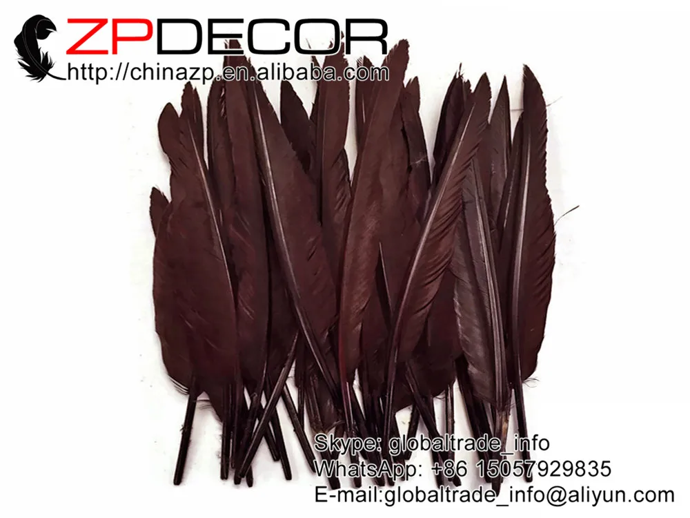 ZPDECOR 50 шт./лот 25 30 см (10 12 дюймов) ручной выбор коричневый окрашенный оптовый