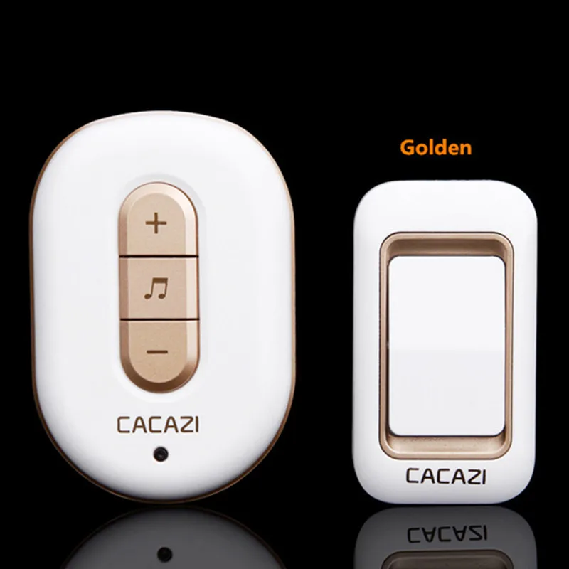 1 transmitter+1 receiver home 300M remote control digital AC 110-220V waterproof button elderly pager plug-in Wireless DoorBell |