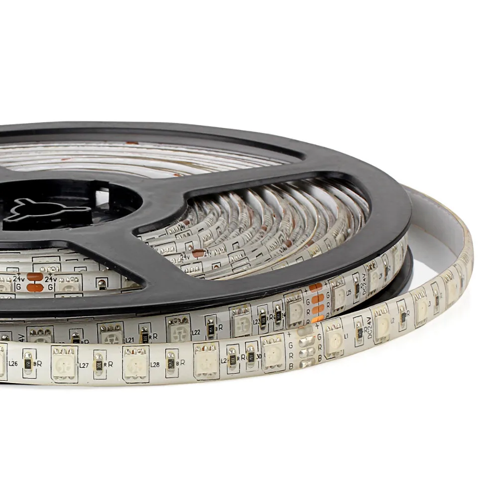 RGB светодиодные полосы света комплект SMD 5050 10 м 600 светодиодный s DC 24 В водонепроницаемый наружный садовый светильник с ИК-пультом дистанционного управления адаптер питания