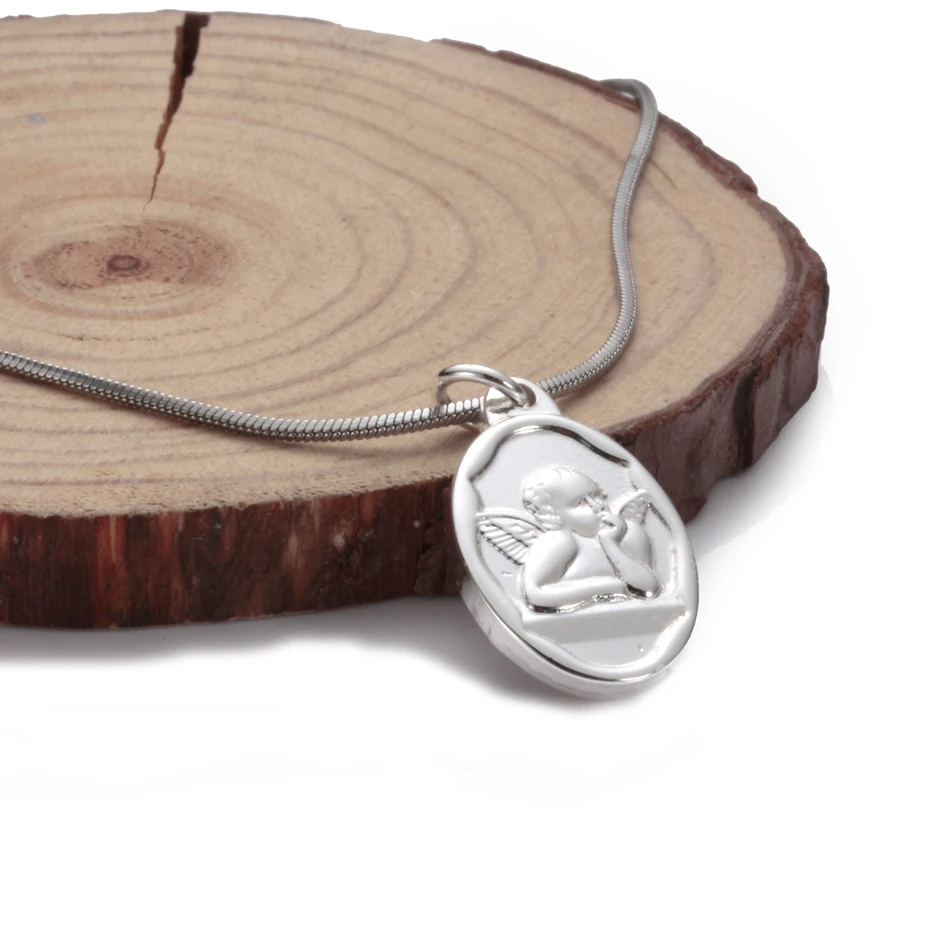 Ожерелье EVERLEAD в виде Ангела из нержавеющей стали ожерелья с подвесками святая