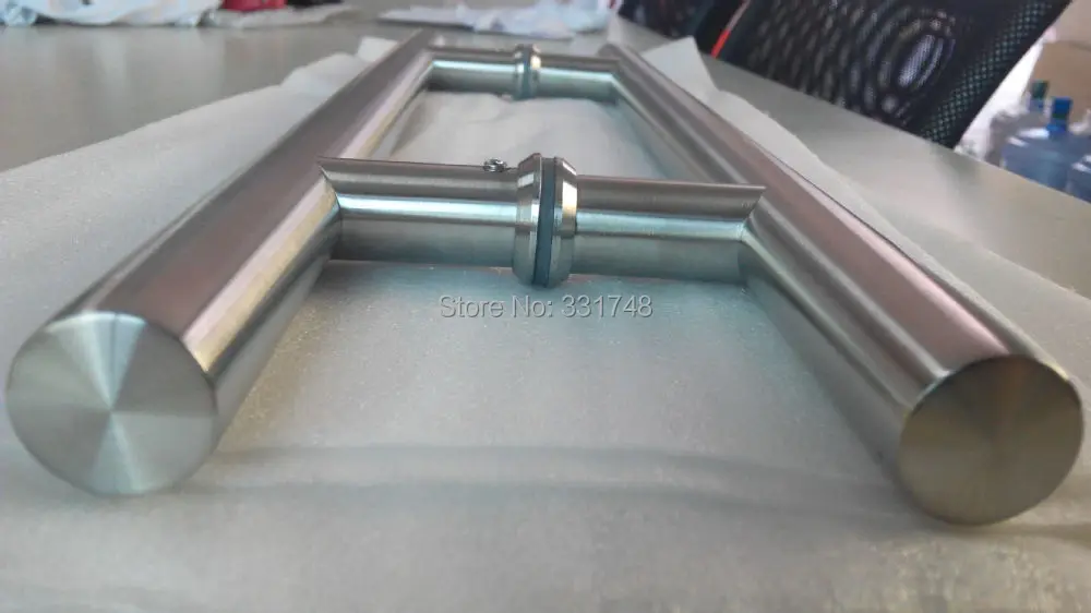 Нажимная ручка для дверей из нержавеющей стали SUS304 диаметром 25 мм