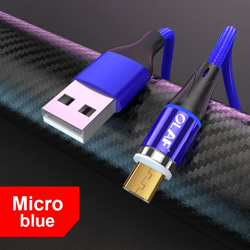 Магнитный кабель OLAF для быстрой зарядки 3 0 Micro USB Type C Samsung S8 S9 Plus QC Iphone X XR XS Max|Кабели