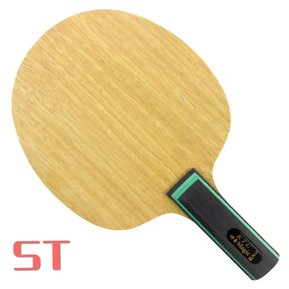ST long handle KTL волшебное деревянное лезвие для настольного тенниса для ракетки pingpong весло летучая мышь Супер тонкость 13-14 см Супер светильник 68-77 г - Цвет: ST long handle