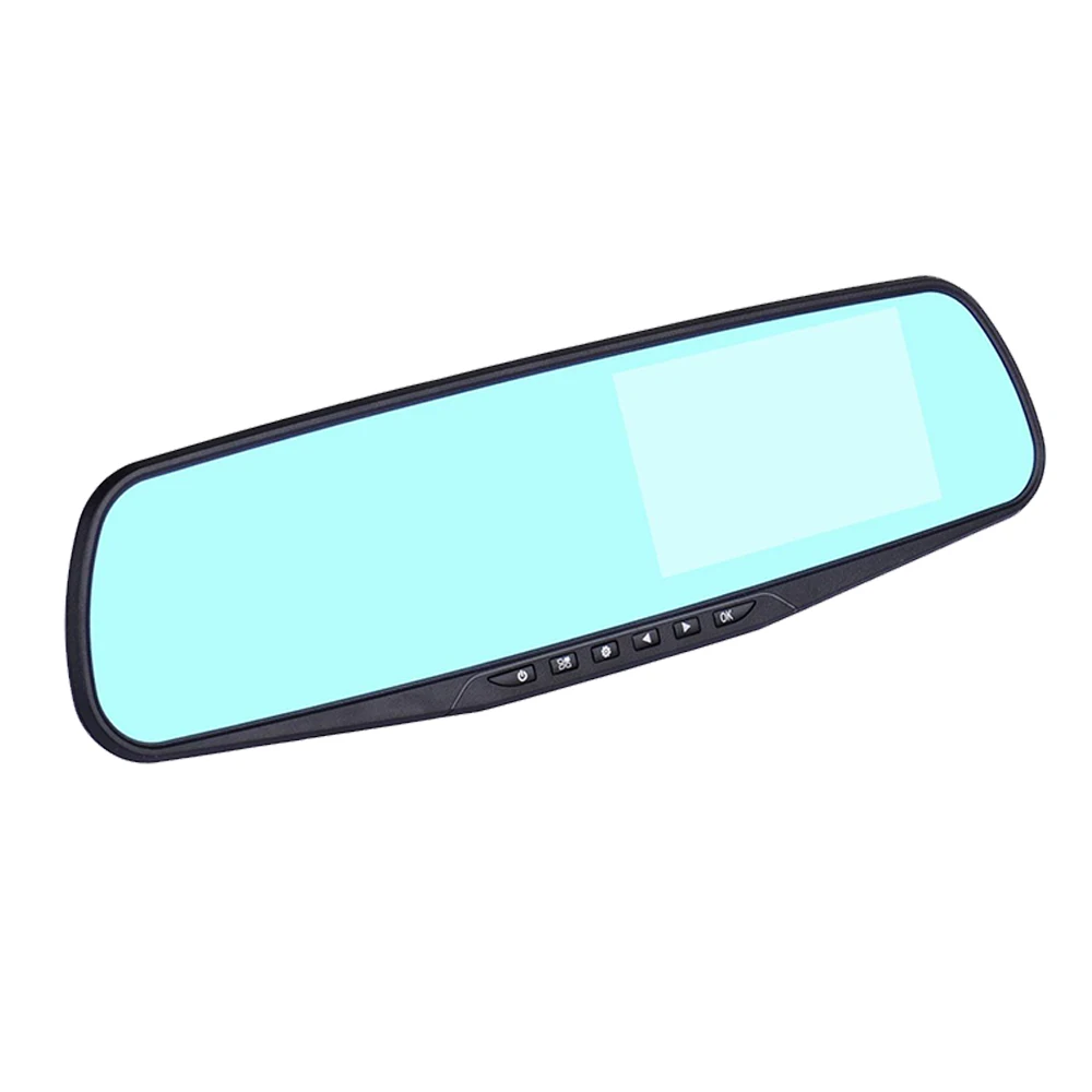 Автомобильный видеорегистратор зеркало заднего вида 4 3 дюйма Full HD 1080P|car dvr camera|dual