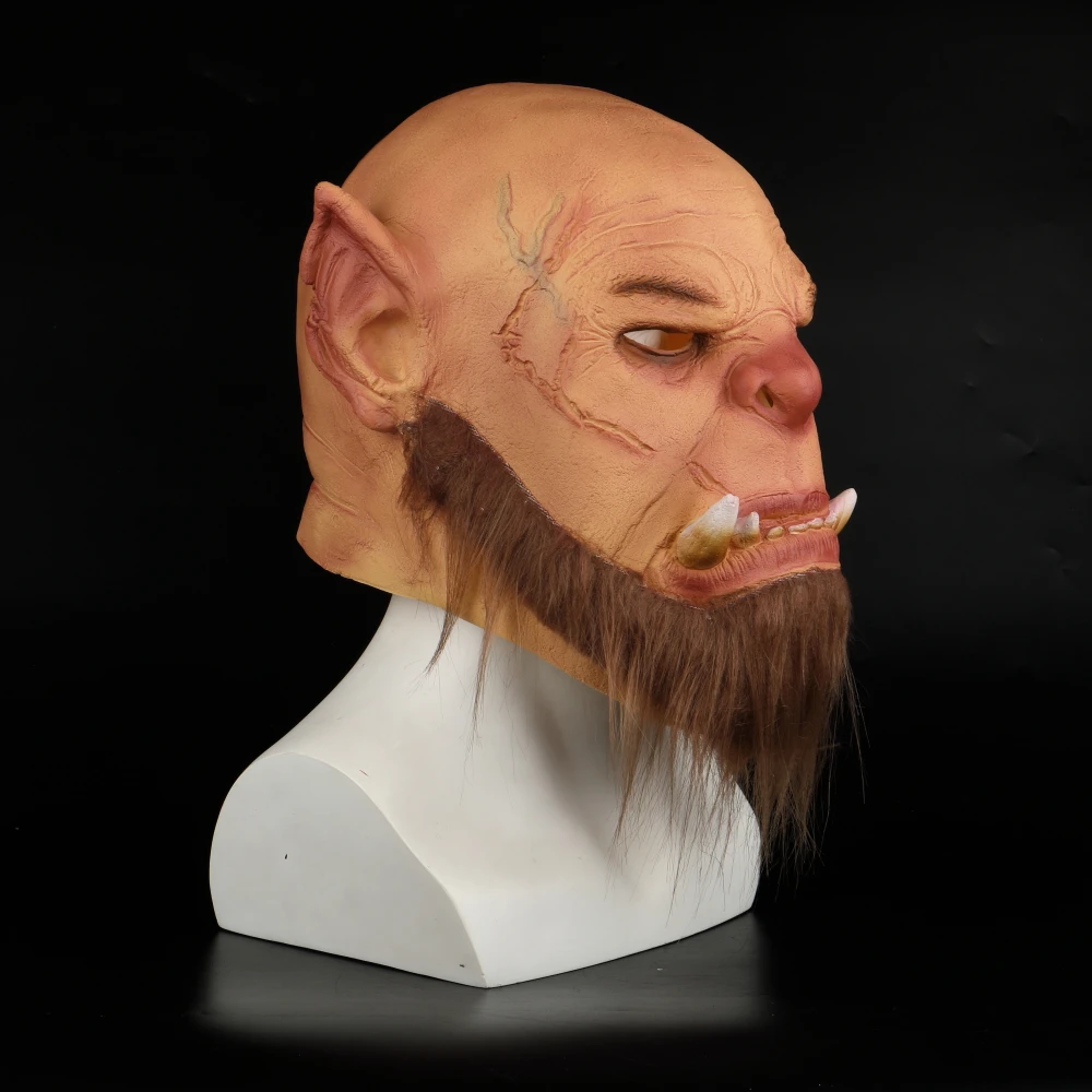Новинка 2019 латексная маска World of Warcraft маски Ogrim Doomhammer вечерние для косплея на