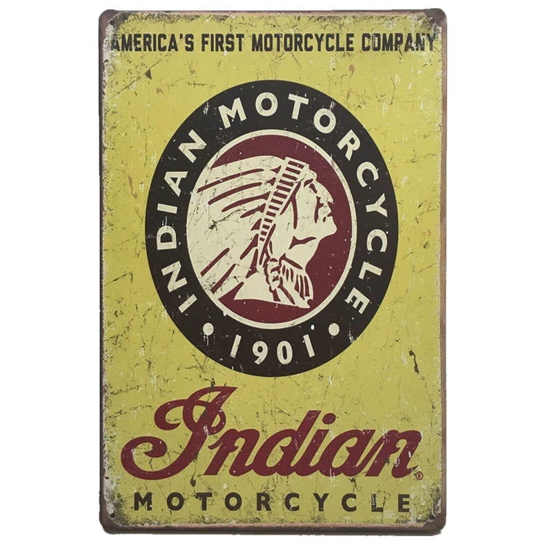 Автомобильный мотоцикл плакат металлические жестяные знаки Ретро наклейки на