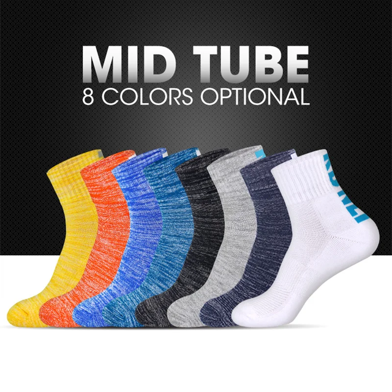 Kunli Brand Cotton Men's Running Socks Women Cycling Riding Bicycle Bike Yoga Socks Gym Socks Breathable Basketball Sport Socks