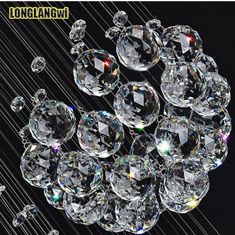 Новые Большие современные светодиодные K9 люстры хрустальные гостиничные