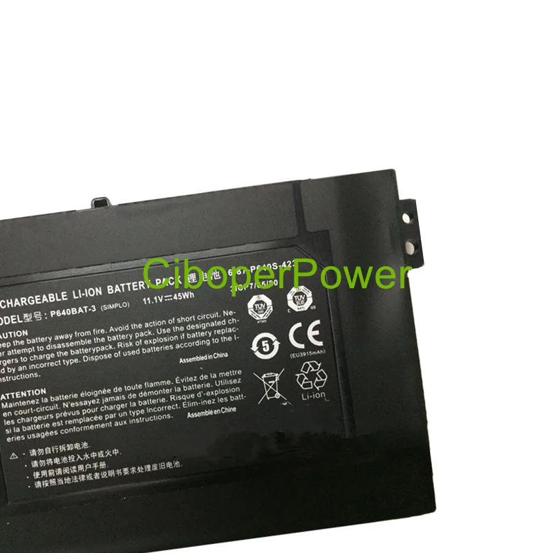 Качественный Аккумулятор для ноутбука 11,1 V 45WH P640BAT-3 Аккумулятор для ST-R1 серии ST 911ST