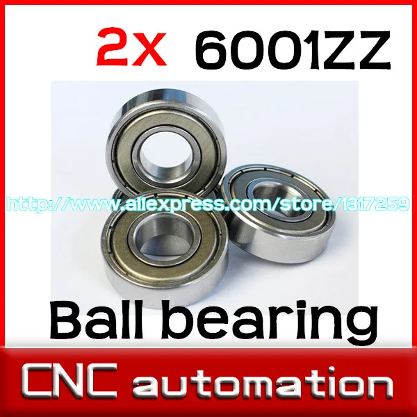 2 шт. радиальные шарикоподшипники 6001ZZ 12x28x8|bearing shaft|bearing bearingbearing 6001z |