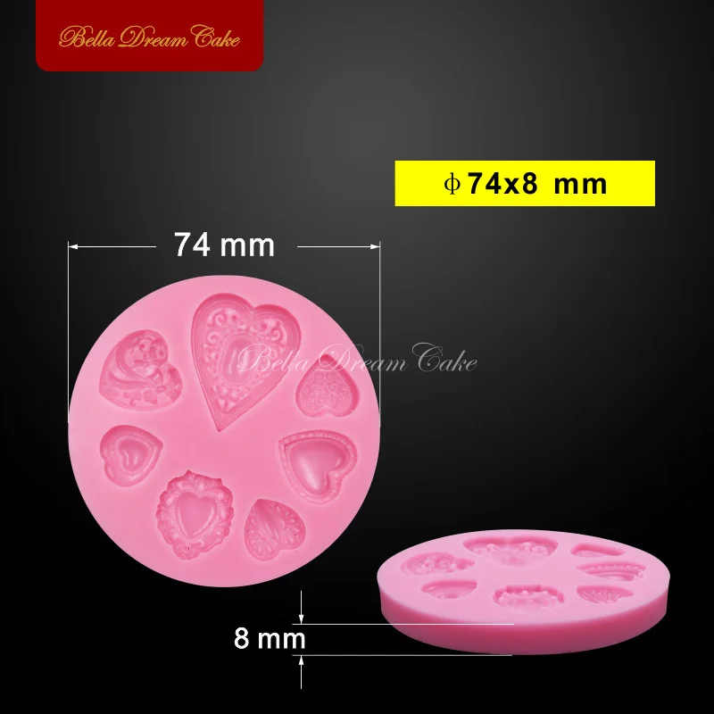 Ювелирные изделия в форме сердца бриллианты силиконовая форма для украшения