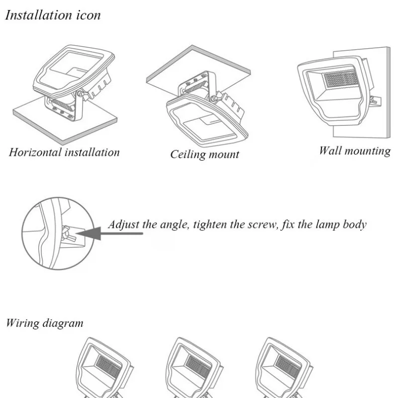 Светодиодный уличный IP65 Водонепроницаемый заливающий светильник 10W20W 70W SMD