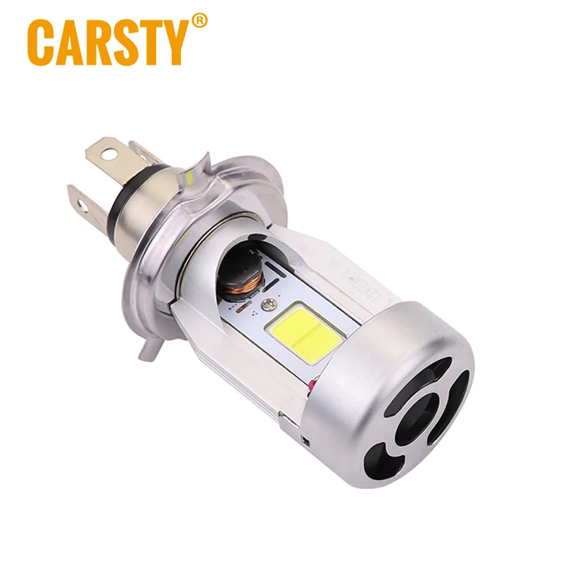 CARSTY H4 HS1 светодиодные фары для мотоциклов удара головы лампы накаливания Hi Lo 20 W * 2