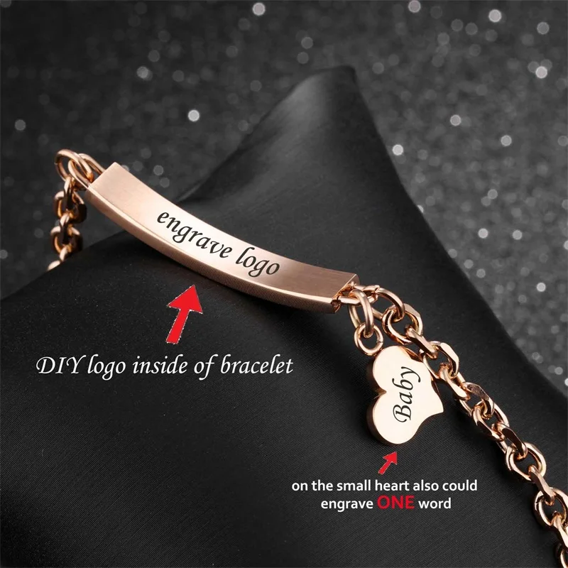 Браслет женский из розового золота с гравировкой имени|bracelet rose|bracelet rose goldgold bracelet |