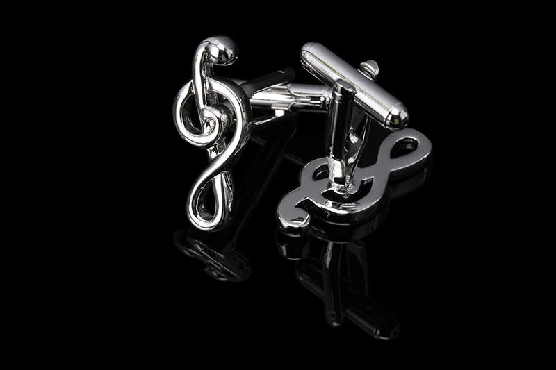 2016 новое поступление элегантные мужские запонки глянцевые с музыкальными нотами