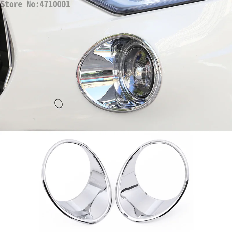 

For Maserati Levante 2016 2017 Car-Styling Car Head Front Fog Light Lamp Decoration Cover Trim Stickers Accessories 2pcs