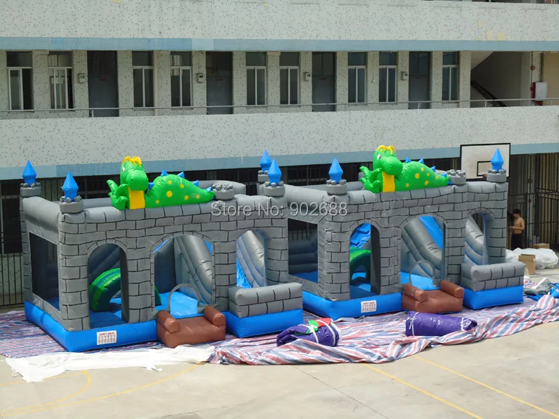 Бесплатная доставка! Коммерческий надувной батут с воздушным замком для продажи