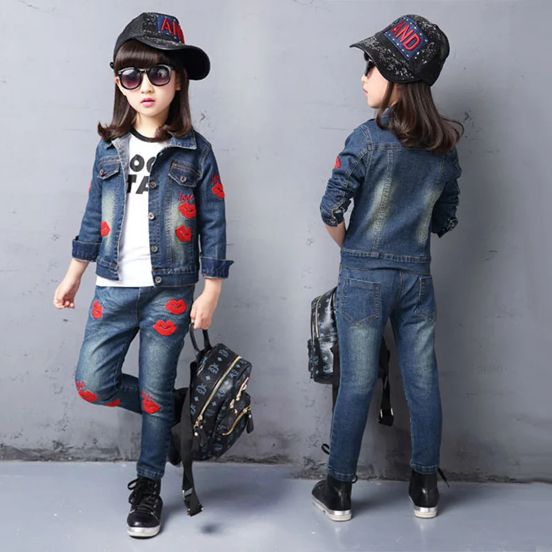 Детская одежда 2016 новый весенний ковбойский костюм для девочек китайский