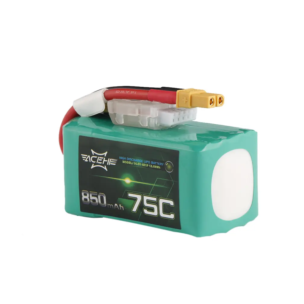 ACEHE 14,8 V 850mAh 75C легкая Высококачественная гоночная серия высокоразрядная Lipo батарея с разъемом XT30 для FPV Racing