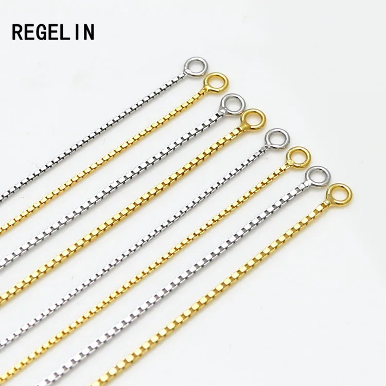 REGELIN 2 шт. 9 см/11,5 см Длина 925 пробы серебро фурнитуры ювелирных изделий линии Венеция цепи нитки серьги гвоздики DIY