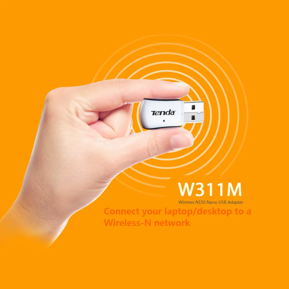 Tenda w311m 150 Мбит Мини беспроводной адаптер USB WiFi внешний Wi-Fi приемник Портативный